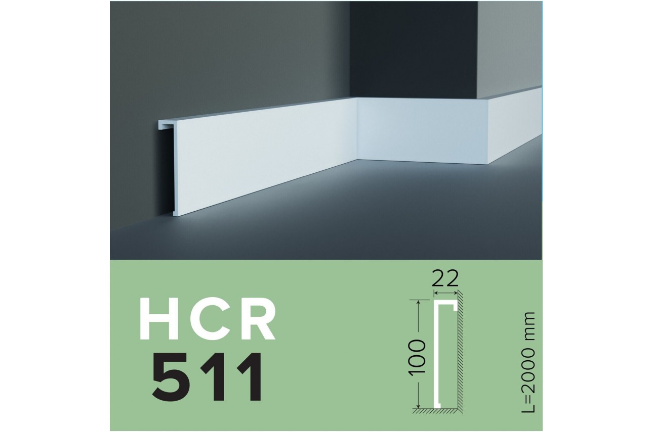 Плінтус полімерний Grand Decor HCR 511