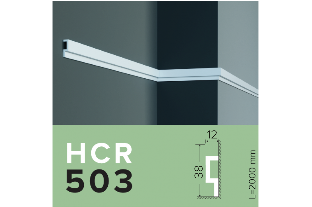 Плінтус полімерний Grand Decor HCR 503